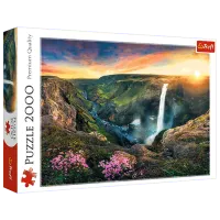 Puzzle Trefl Háifoss Waterfall Iceland 15+/ Количество деталей: 2000