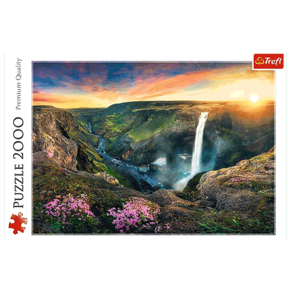 Puzzle Trefl Háifoss Waterfall Iceland 15+/ Numărul de piese: 2000 photo 2 Puzzle Trefl Háifoss Waterfall Iceland 15+/ Numărul de piese: 2000 photo 2