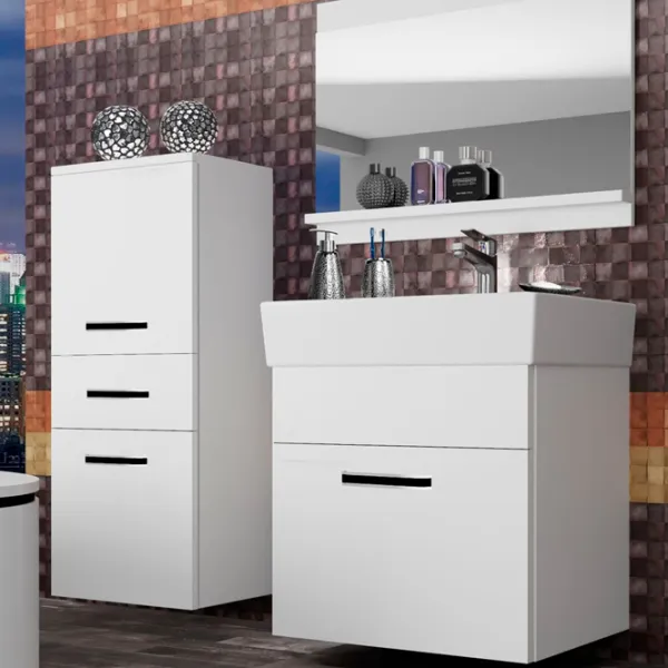 Наборы мебели для ванной комнаты Belini 2 KOR M 2/1 ЛДСП / White photo 1