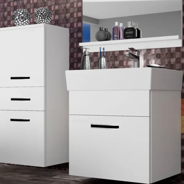 Наборы мебели для ванной комнаты Belini 2 KOR M 2/1 ЛДСП / White photo 3