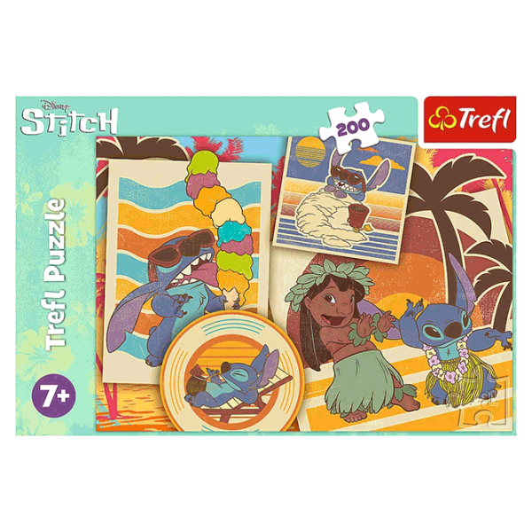 Puzzle Trefl The musicial world of Lilo&Stitch 7+/ Numărul de piese: 200 photo 3