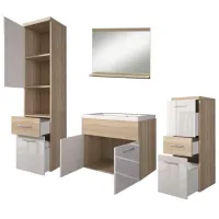Seturi mobilă de baie Bratex 5498209 PAL / White photo 2