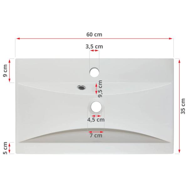 Наборы мебели для ванной комнаты Bratex 5498209 ЛДСП / White photo 6