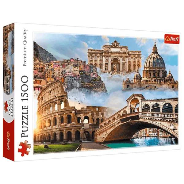 Puzzle Trefl Favorite Places: Italy 12+/ Numărul de piese: 1500 photo 1