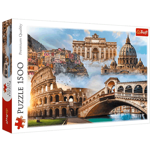 Puzzle Trefl Favorite Places: Italy 12+/ Numărul de piese: 1500 photo 1