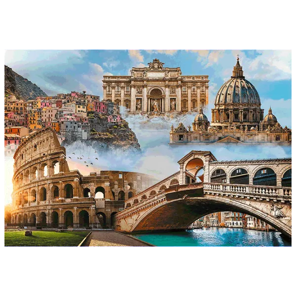 Puzzle Trefl Favorite Places: Italy 12+/ Numărul de piese: 1500 photo 2