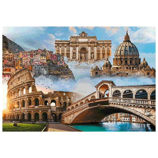 Puzzle Trefl Favorite Places: Italy 12+/ Numărul de piese: 1500 photo 2
