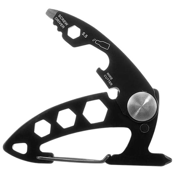 Breloc Munkees 9-Function Card Tool Metal / Black photo 2