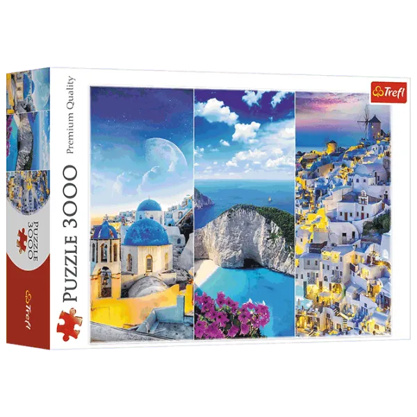 Puzzle Trefl Greek holidays 15+/ Numărul de piese: 3000 photo 1