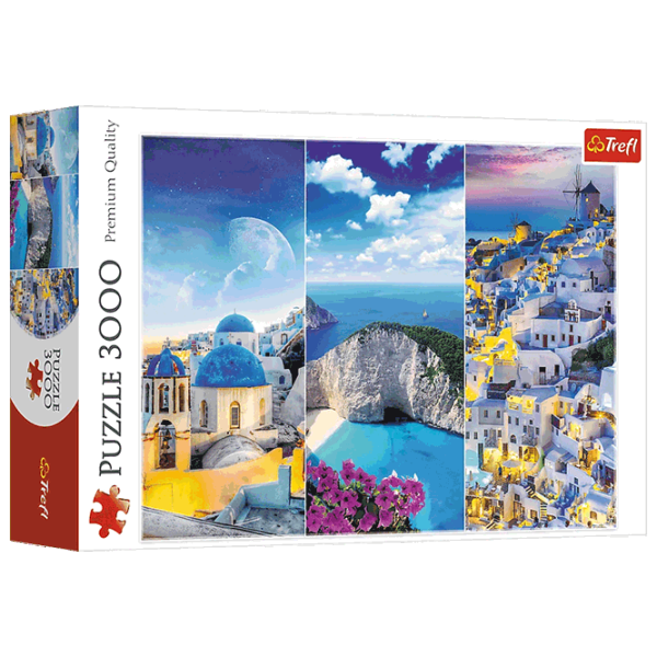 Puzzle Trefl Greek holidays 15+/ Numărul de piese: 3000 photo 1