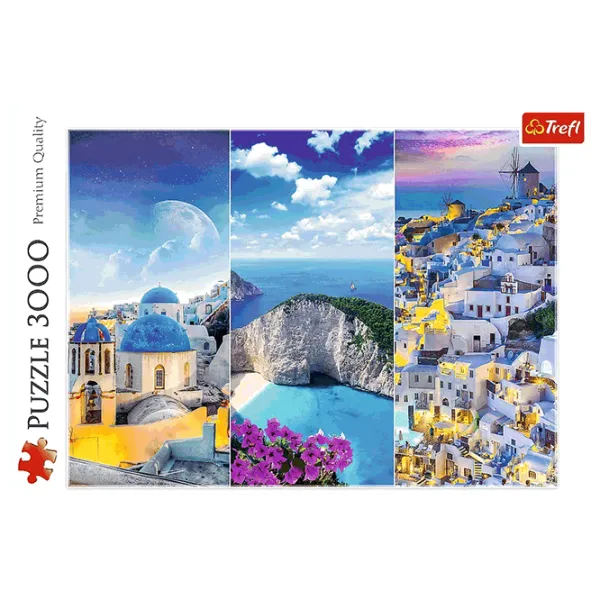 Puzzle Trefl Greek holidays 15+/ Numărul de piese: 3000 photo 2