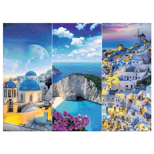 Puzzle Trefl Greek holidays 15+/ Numărul de piese: 3000 photo 3