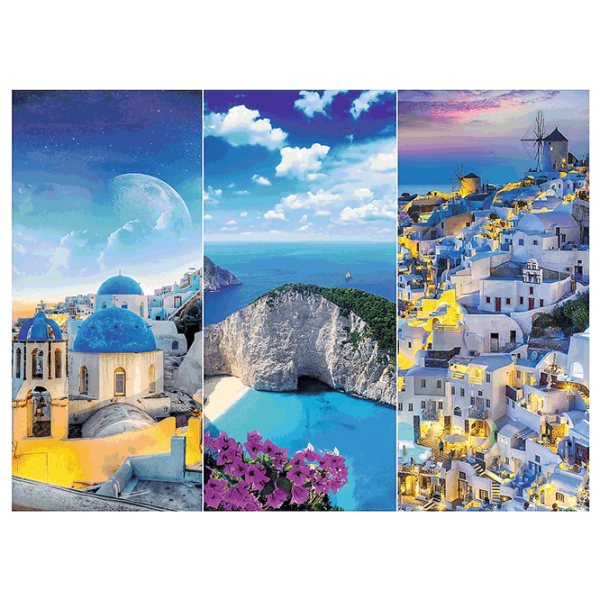 Puzzle Trefl Greek holidays 15+/ Numărul de piese: 3000 photo 3