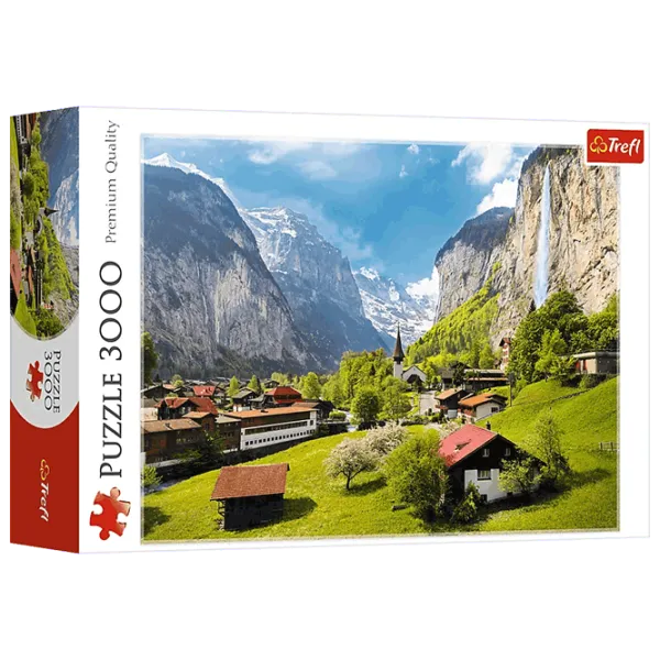 Puzzle Trefl Lauterbrunnen, Switzerland 15+/ Numărul de piese: 3000 photo 1 Puzzle Trefl Lauterbrunnen, Switzerland 15+/ Numărul de piese: 3000 photo 1