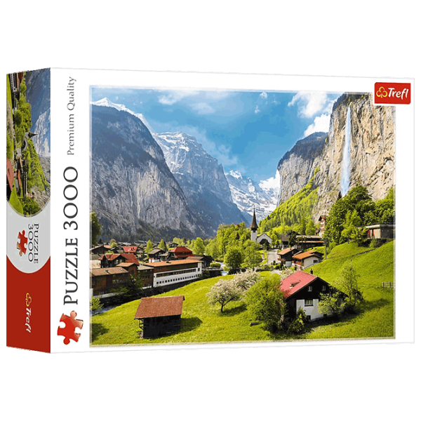 Puzzle Trefl Lauterbrunnen, Switzerland 15+/ Numărul de piese: 3000 photo 1 Puzzle Trefl Lauterbrunnen, Switzerland 15+/ Numărul de piese: 3000 photo 1