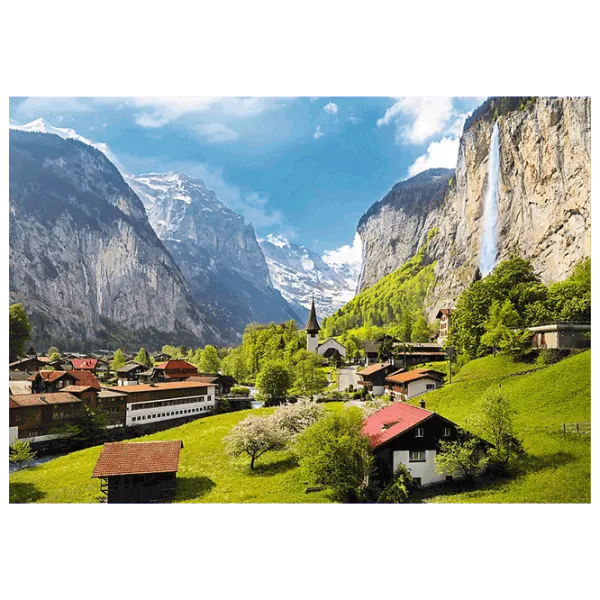 Puzzle Trefl Lauterbrunnen, Switzerland 15+/ Numărul de piese: 3000 photo 2 Puzzle Trefl Lauterbrunnen, Switzerland 15+/ Numărul de piese: 3000 photo 2