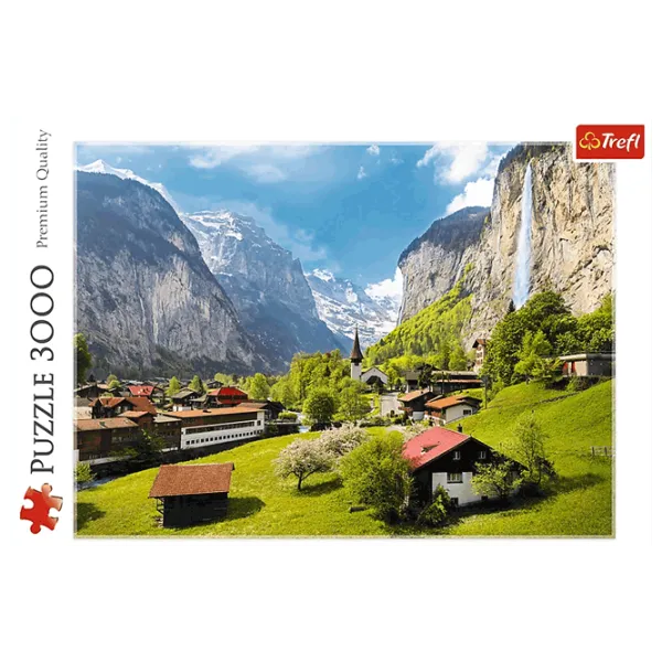 Puzzle Trefl Lauterbrunnen, Switzerland 15+/ Numărul de piese: 3000 photo 3 Puzzle Trefl Lauterbrunnen, Switzerland 15+/ Numărul de piese: 3000 photo 3