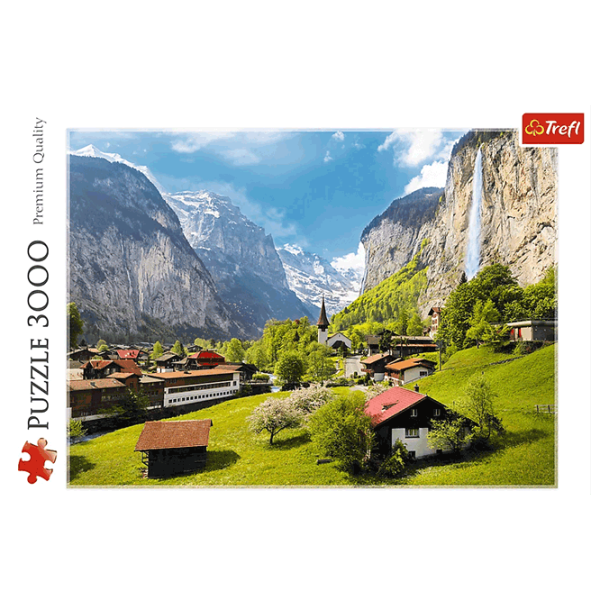 Puzzle Trefl Lauterbrunnen, Switzerland 15+/ Numărul de piese: 3000 photo 3 Puzzle Trefl Lauterbrunnen, Switzerland 15+/ Numărul de piese: 3000 photo 3