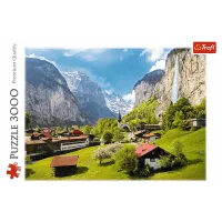 Puzzle Trefl Lauterbrunnen, Switzerland 15+/ Numărul de piese: 3000 photo 3
