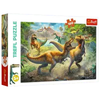Puzzle Trefl Fighting Tyrannosaurs 5+/ Numărul de piese: 160