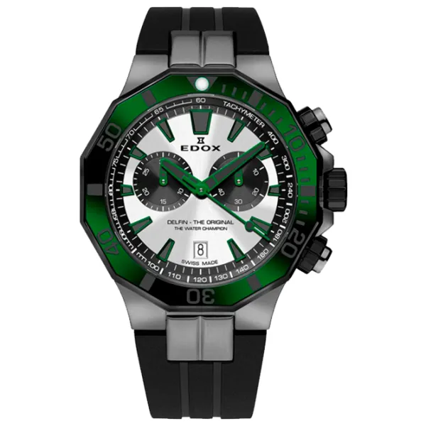 Ceas de mână pentru bărbați Edox 10112-37GNVCA-ANV Cuarț / 43 mm photo 1 Ceas de mână pentru bărbați Edox 10112-37GNVCA-ANV Cuarț / 43 mm photo 1