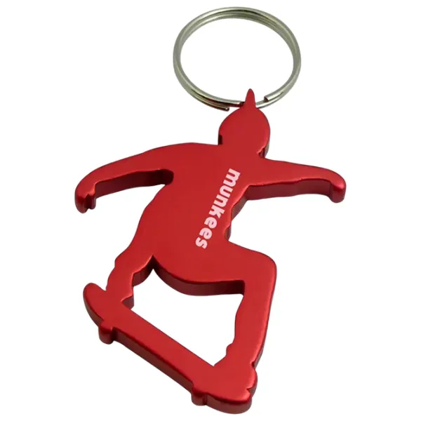 Breloc Munkees Bottle Opener Skateboarder Aluminiu / Multicolor photo 2 Breloc Munkees Bottle Opener Skateboarder Aluminiu / Multicolor photo 2