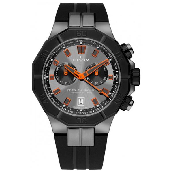 Ceas de mână pentru bărbați Edox 10113-37GNCA-GNO Cuarț / 43 mm photo 1
