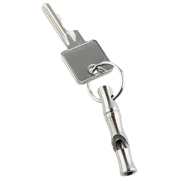 Breloc Munkees Stainless Bamboo Whistle Oțel inoxidabil / Silver photo 2 Breloc Munkees Stainless Bamboo Whistle Oțel inoxidabil / Silver photo 2