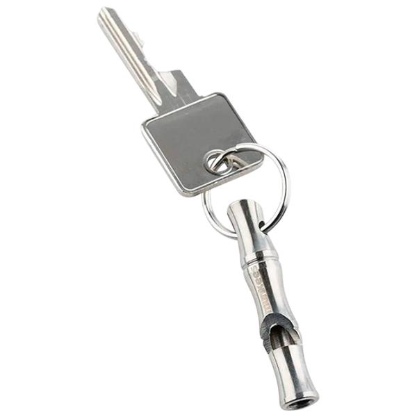 Breloc Munkees Stainless Bamboo Whistle Oțel inoxidabil / Silver photo 2 Breloc Munkees Stainless Bamboo Whistle Oțel inoxidabil / Silver photo 2