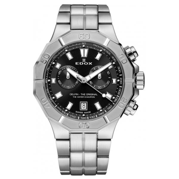 Ceas de mână pentru bărbați Edox 10113-3M-NIN Cuarț / 43 mm photo 1 Ceas de mână pentru bărbați Edox 10113-3M-NIN Cuarț / 43 mm photo 1