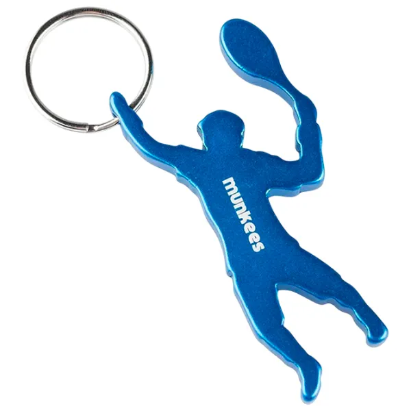 Breloc Munkees Bottle Opener Tennis Player Aluminiu / Multicolor photo 2 Breloc Munkees Bottle Opener Tennis Player Aluminiu / Multicolor photo 2