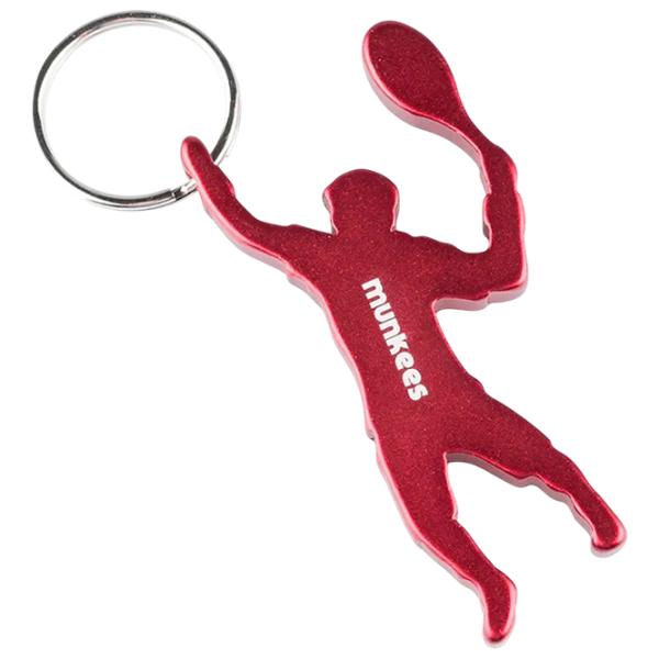 Breloc Munkees Bottle Opener Tennis Player Aluminiu / Multicolor photo 5 Breloc Munkees Bottle Opener Tennis Player Aluminiu / Multicolor photo 5