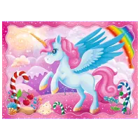 Puzzle Trefl Unicorns and magic 4+/ Numărul de piese: 207 photo 2