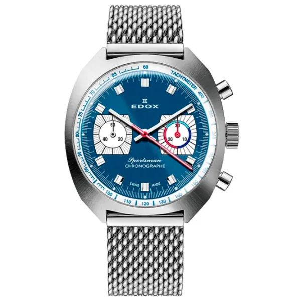 Ceas de mână pentru bărbați Edox 08202-3BU-BUIN Mecanic / 41 mm photo 1