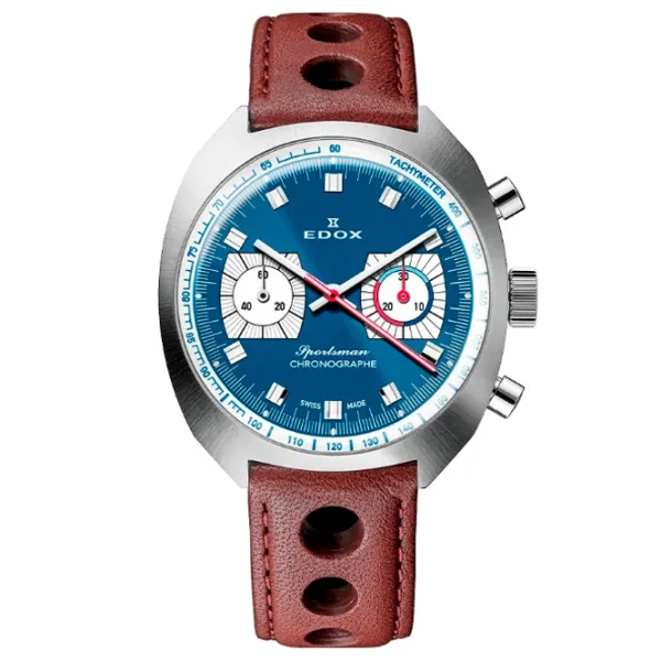 Ceas de mână pentru bărbați Edox 08202-3BU-BUIN Mecanic / 41 mm photo 2