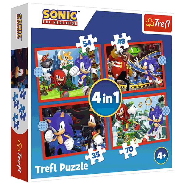 Puzzle Trefl The adventures of Sonic 4+/ Количество деталей: 207 photo 1
