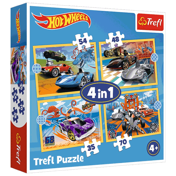 Puzzle Trefl Hot Wheels vehicles 4+/ Numărul de piese: 207 photo 1