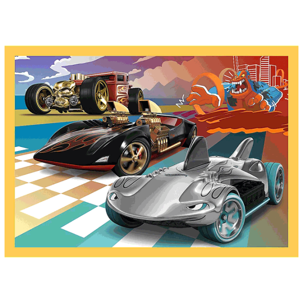 Puzzle Trefl Hot Wheels vehicles 4+/ Numărul de piese: 207 photo 5