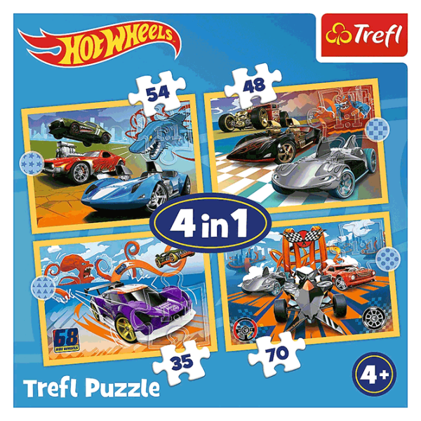 Puzzle Trefl Hot Wheels vehicles 4+/ Numărul de piese: 207 photo 6