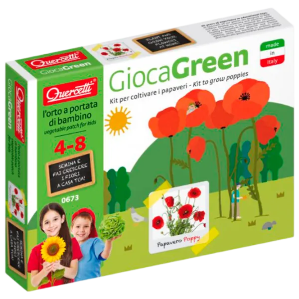 Настольная игра Quercetti Play Green small Poppy 4+/ Развитие photo 1