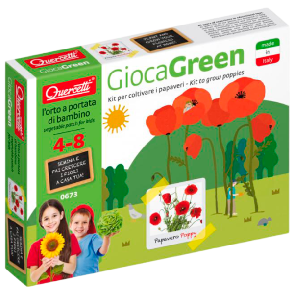 Настольная игра Quercetti Play Green small Poppy 4+/ Развитие photo 1