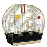 Клетка для птиц Ferplast LUNA 2 ANTIQUE BRASS  Металл / Золото