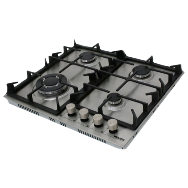 Plită încorporabilă pe gaz Wolser WL-KF 6400 Sticlă călită / Inox photo 1