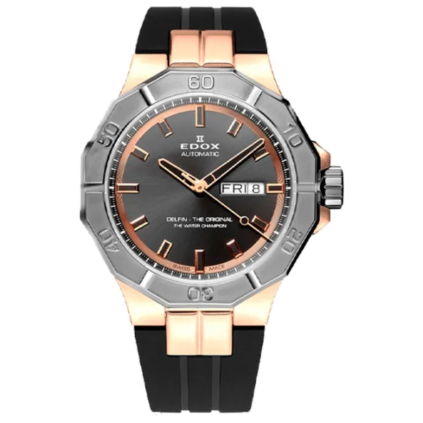 Ceas de mână pentru bărbați Edox 88008-37RGCA-GIR Mecanic / 43 mm photo 1 Ceas de mână pentru bărbați Edox 88008-37RGCA-GIR Mecanic / 43 mm photo 1