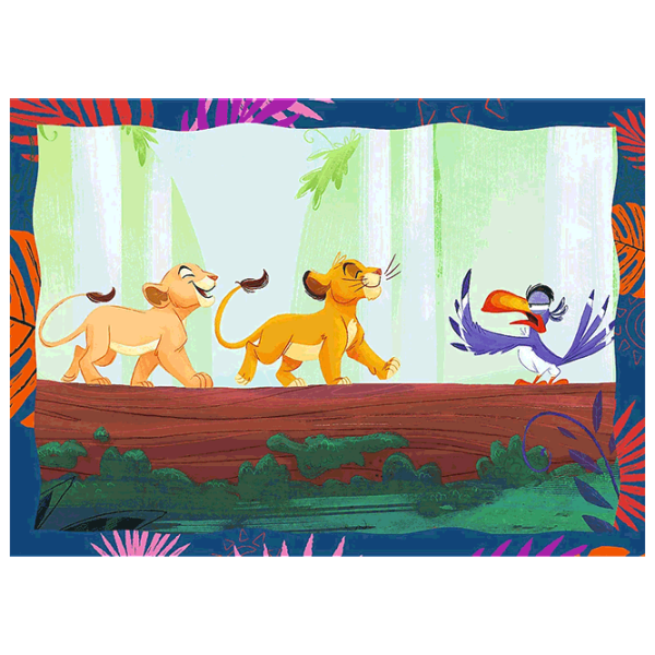 Puzzle Trefl Brave Lion King 4+/ Numărul de piese: 207 photo 2