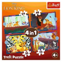 Puzzle Trefl Brave Lion King 4+/ Numărul de piese: 207 photo 6