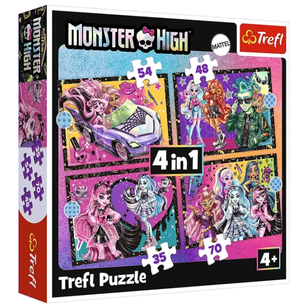 Puzzle Trefl An electrifying day at Monster High 4+/ Numărul de piese: 207 photo 1 Puzzle Trefl An electrifying day at Monster High 4+/ Numărul de piese: 207 photo 1