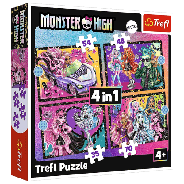 Puzzle Trefl An electrifying day at Monster High 4+/ Numărul de piese: 207 photo 1 Puzzle Trefl An electrifying day at Monster High 4+/ Numărul de piese: 207 photo 1