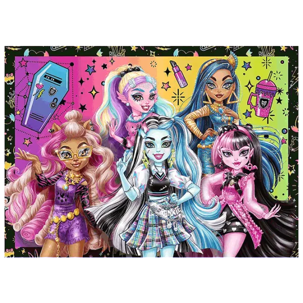 Puzzle Trefl An electrifying day at Monster High 4+/ Numărul de piese: 207 photo 2 Puzzle Trefl An electrifying day at Monster High 4+/ Numărul de piese: 207 photo 2