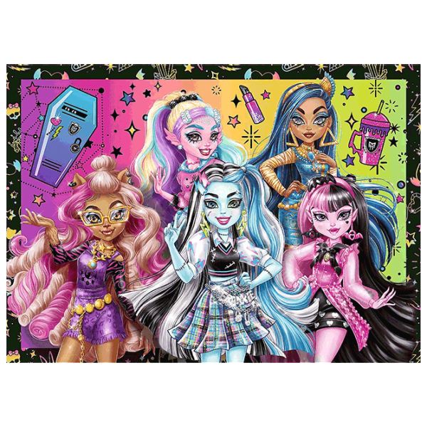 Puzzle Trefl An electrifying day at Monster High 4+/ Numărul de piese: 207 photo 2 Puzzle Trefl An electrifying day at Monster High 4+/ Numărul de piese: 207 photo 2